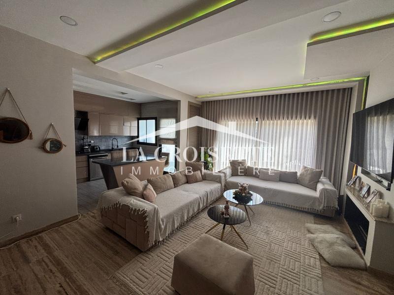 Appartement S+3 avec jardin et piscine à La Soukra